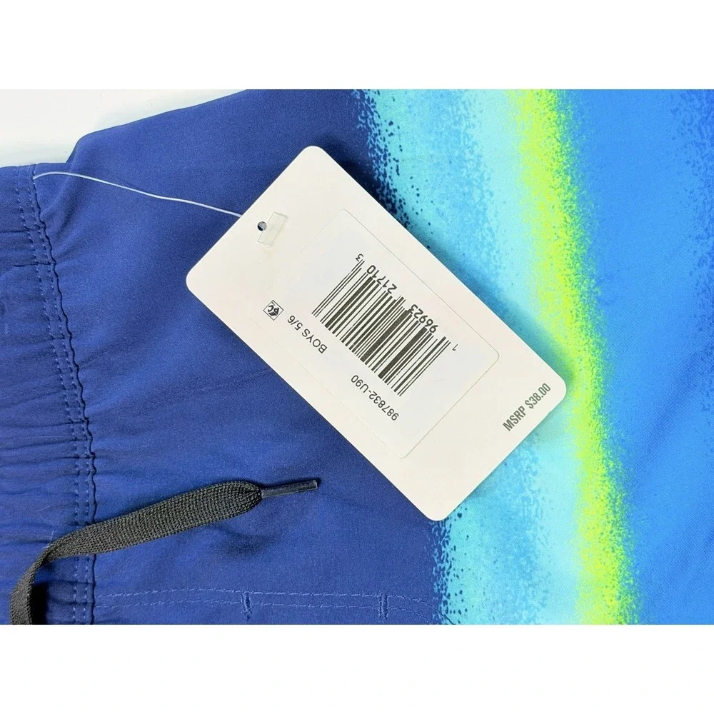 NWT Hurley Boys 5/6 Board Shorts‎ Blue UPF 50+ Swim Trunks Surf Beach